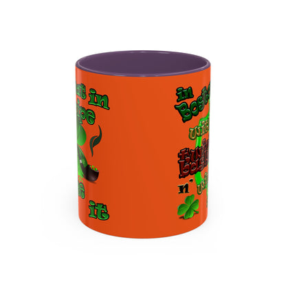 celtics logo - Accent Mug (orange)