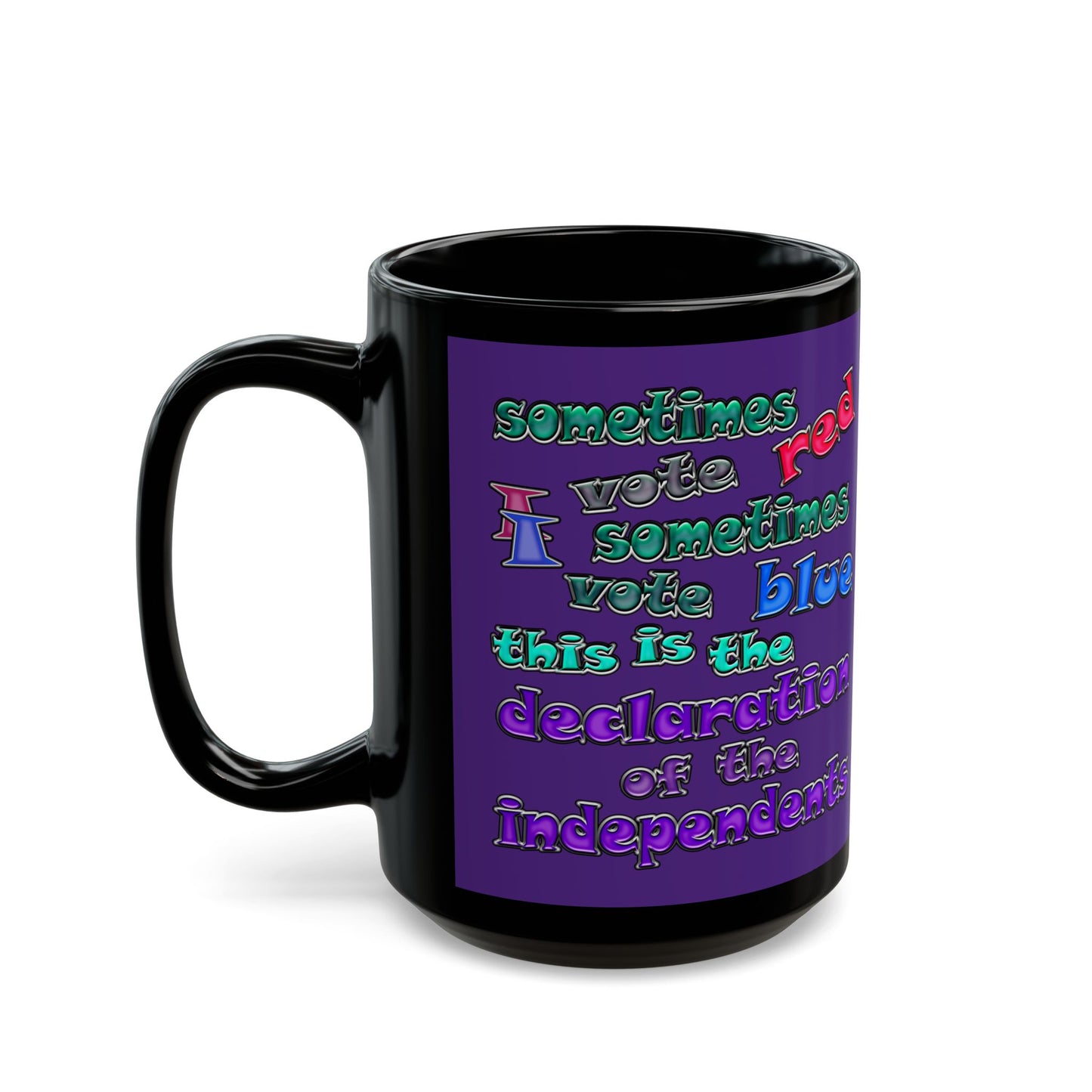 declaration of the independents - Black Mug (purple)