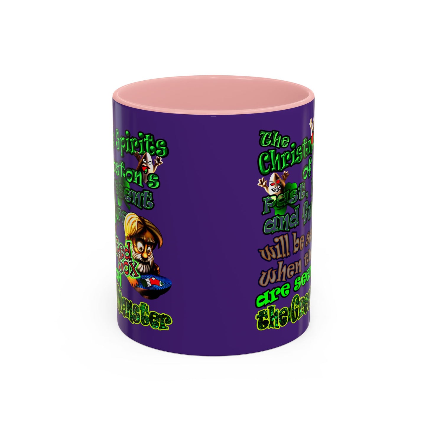 christmas spirits of boston - Accent Mug (purple)