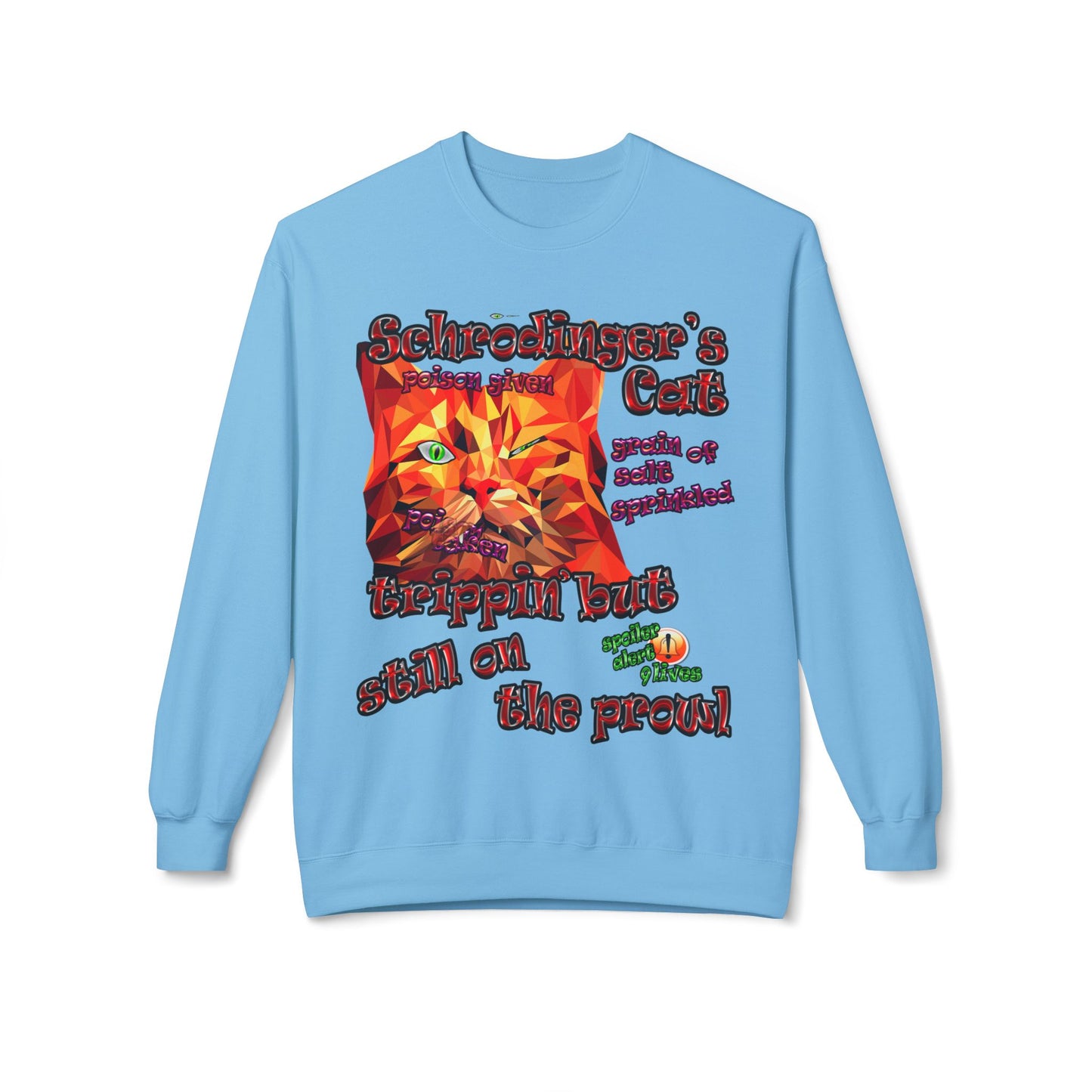 schrodinger's cat - Unisex Midweight Softstyle Fleece Crewneck Sweatshirt