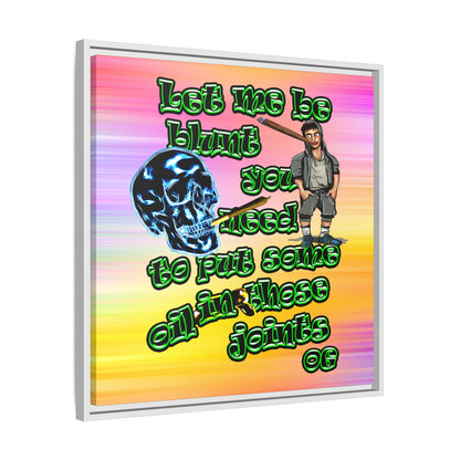 og - framed canvas art (color blur)