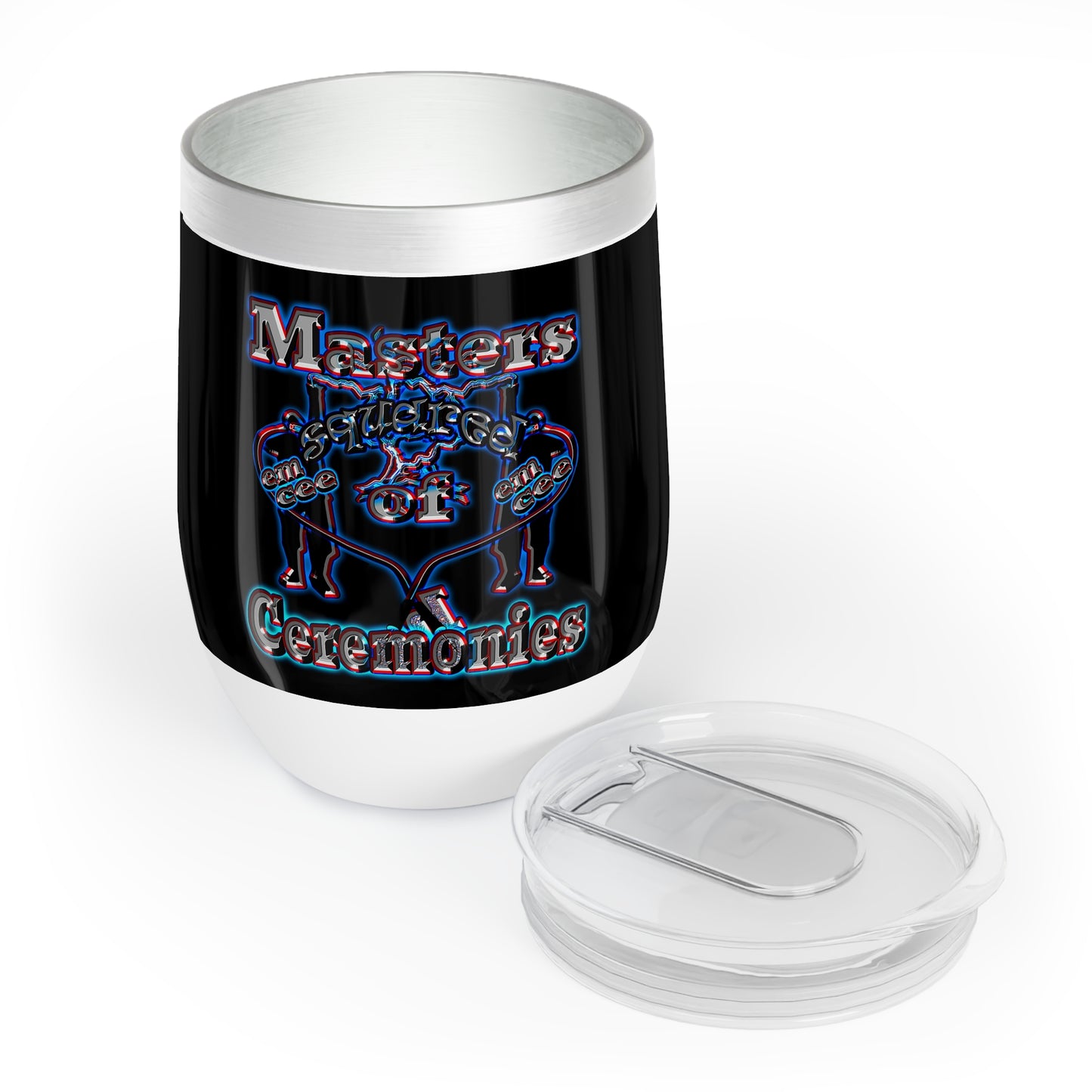 em cee squared - Chill Wine Tumbler (black)