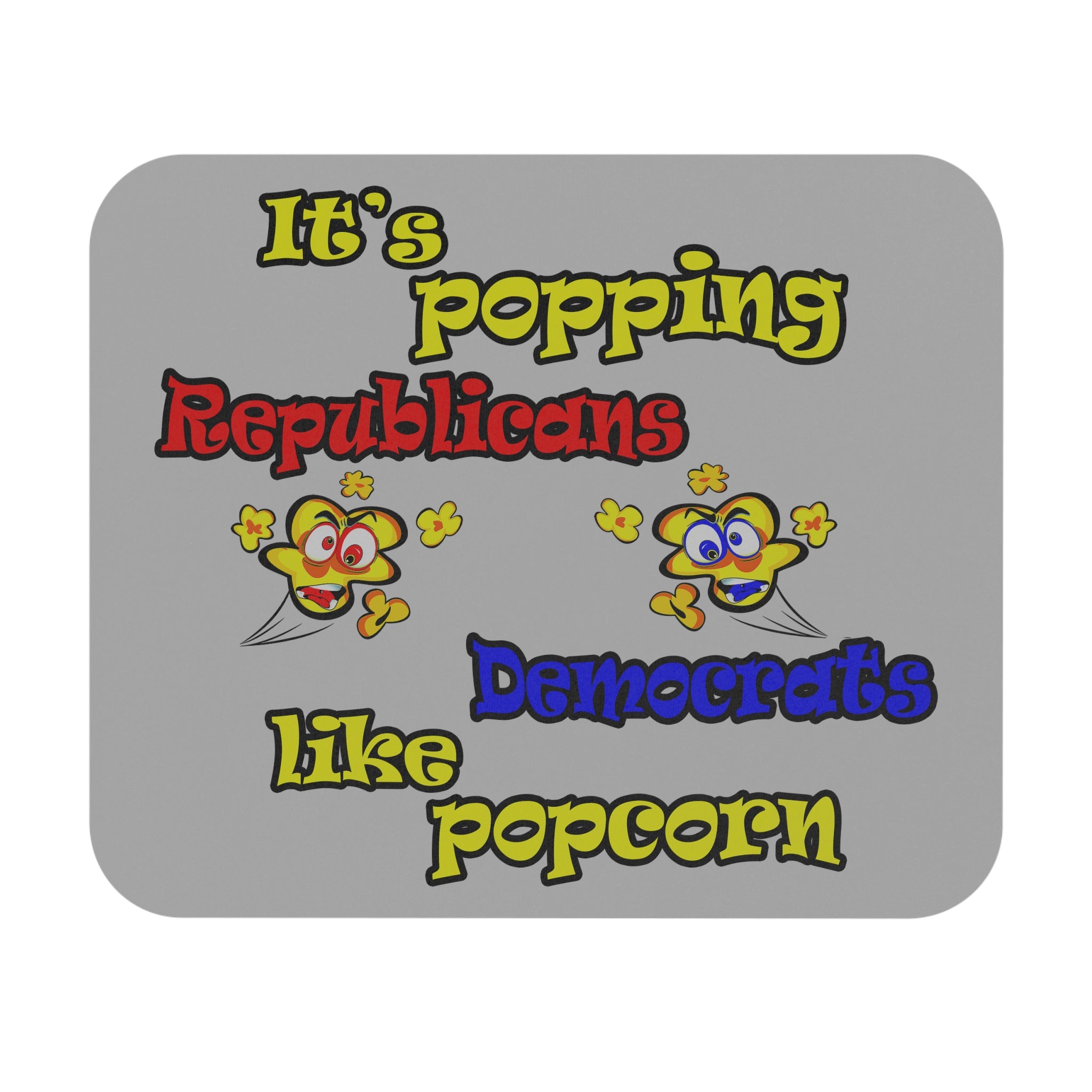 popping like popcorn - Mouse Pad (Rectangle) (light grey)