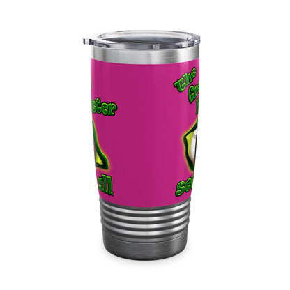green monster - Ringneck Tumbler, 20oz (pink)