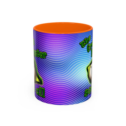 green monster - Accent Mug (purple wave)