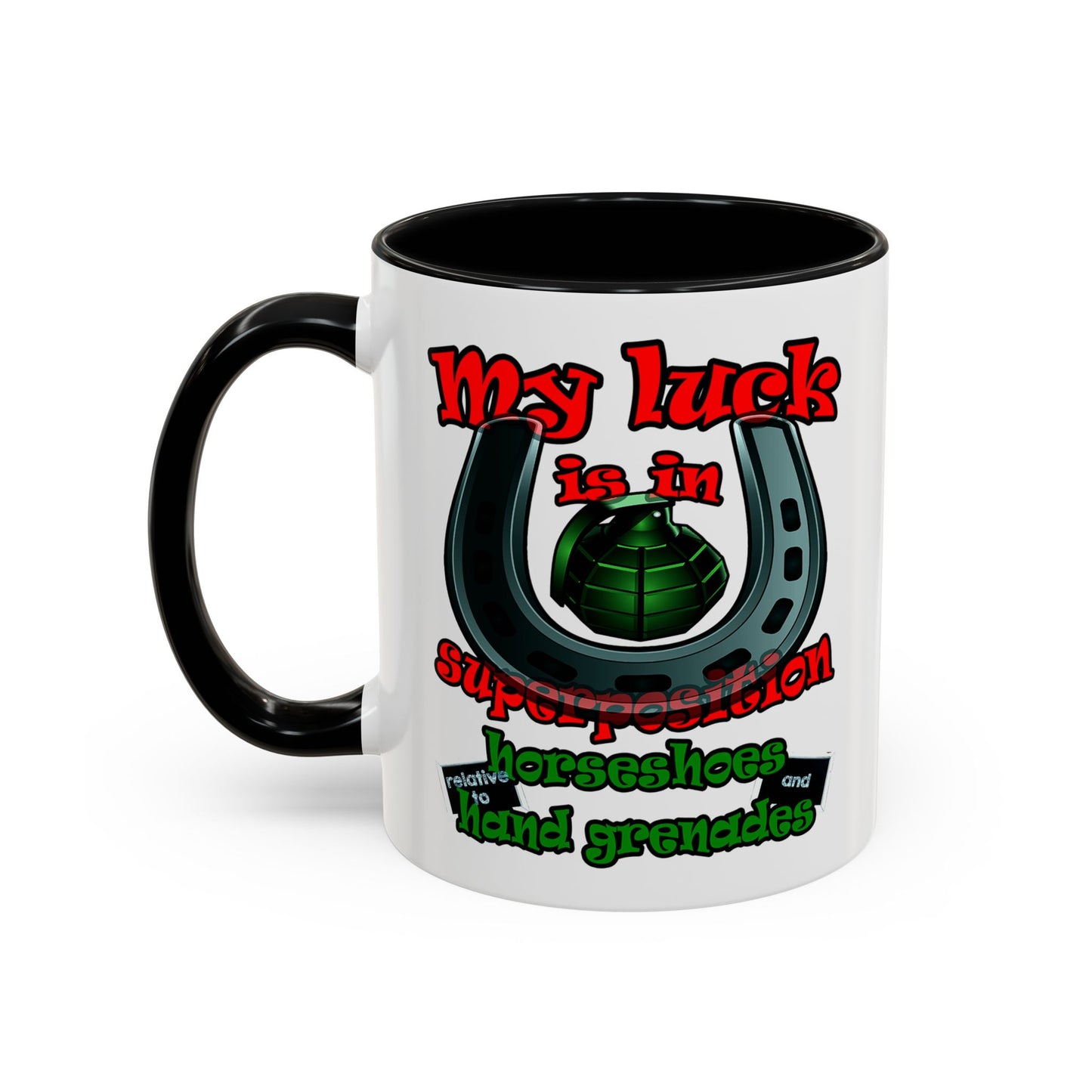 my luck - Accent Mug (white)