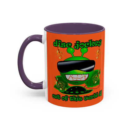 disc jockey - Accent Mug (orange)