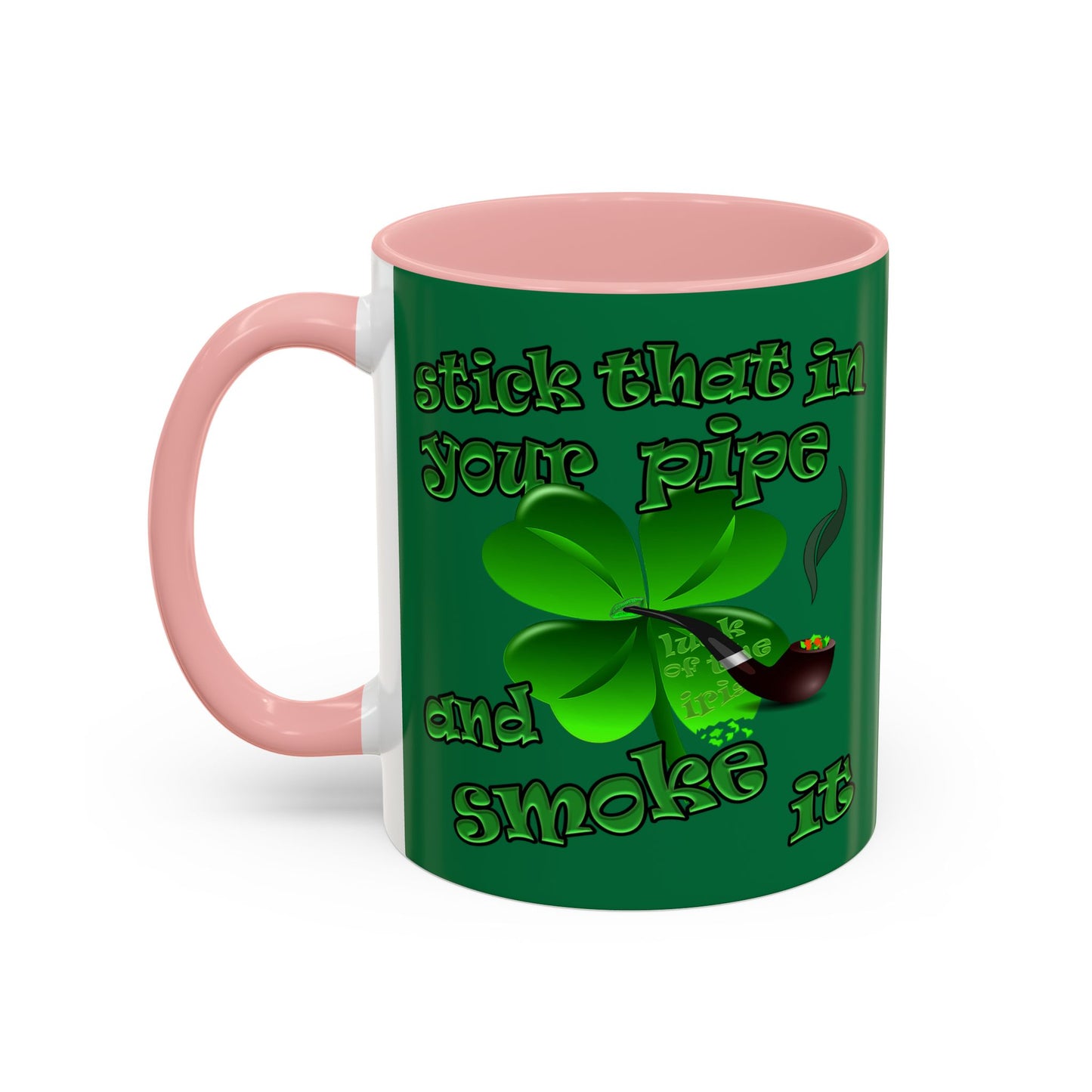 celtics logo - Accent Mug (dark green)