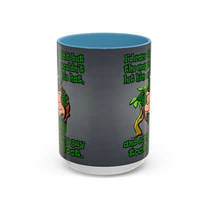 turtle race - Accent Mug (grey-light grey)