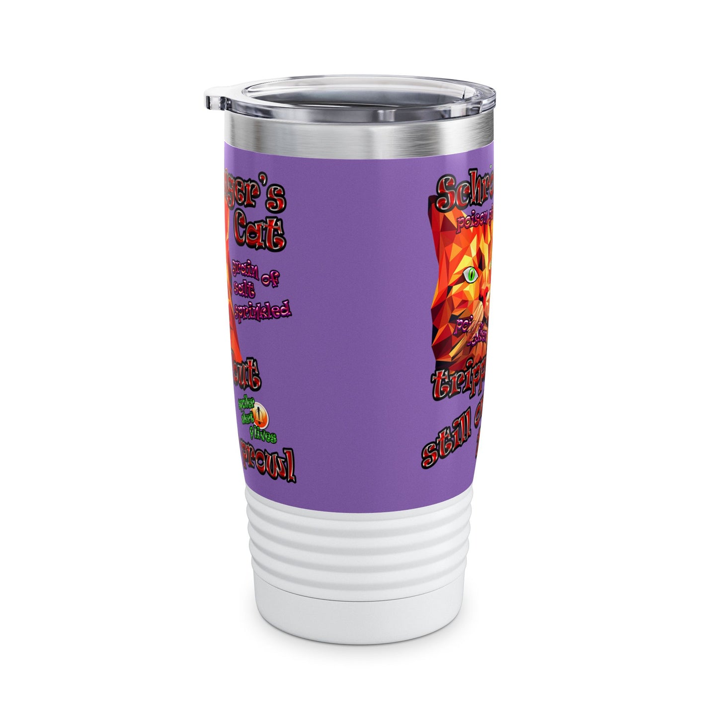 schrodinger's cat - Ringneck Tumbler, 20oz (light purple)