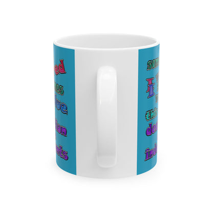 declaration of the independents - White Mug (turquoise)
