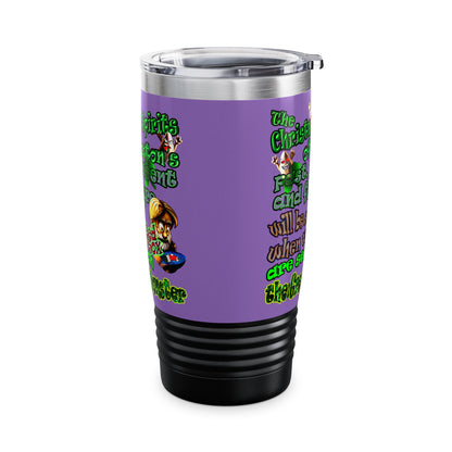 christmas spirits of boston - Ringneck Tumbler, 20oz (light purple)