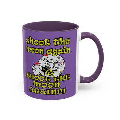 shoot the moon again - Accent Mug (light purple)