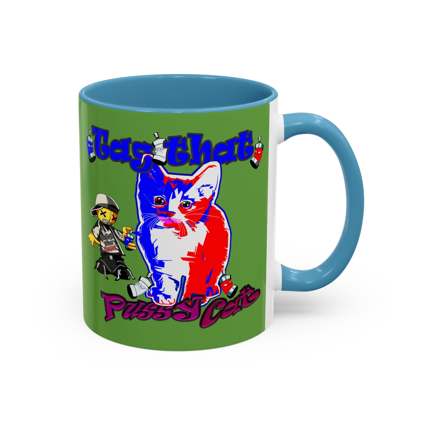 tag that - Accent Mug (green)
