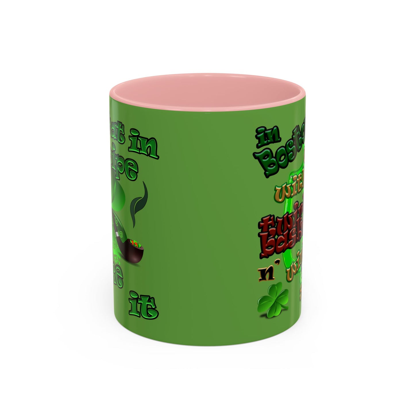 celtics logo - Accent Mug (green)