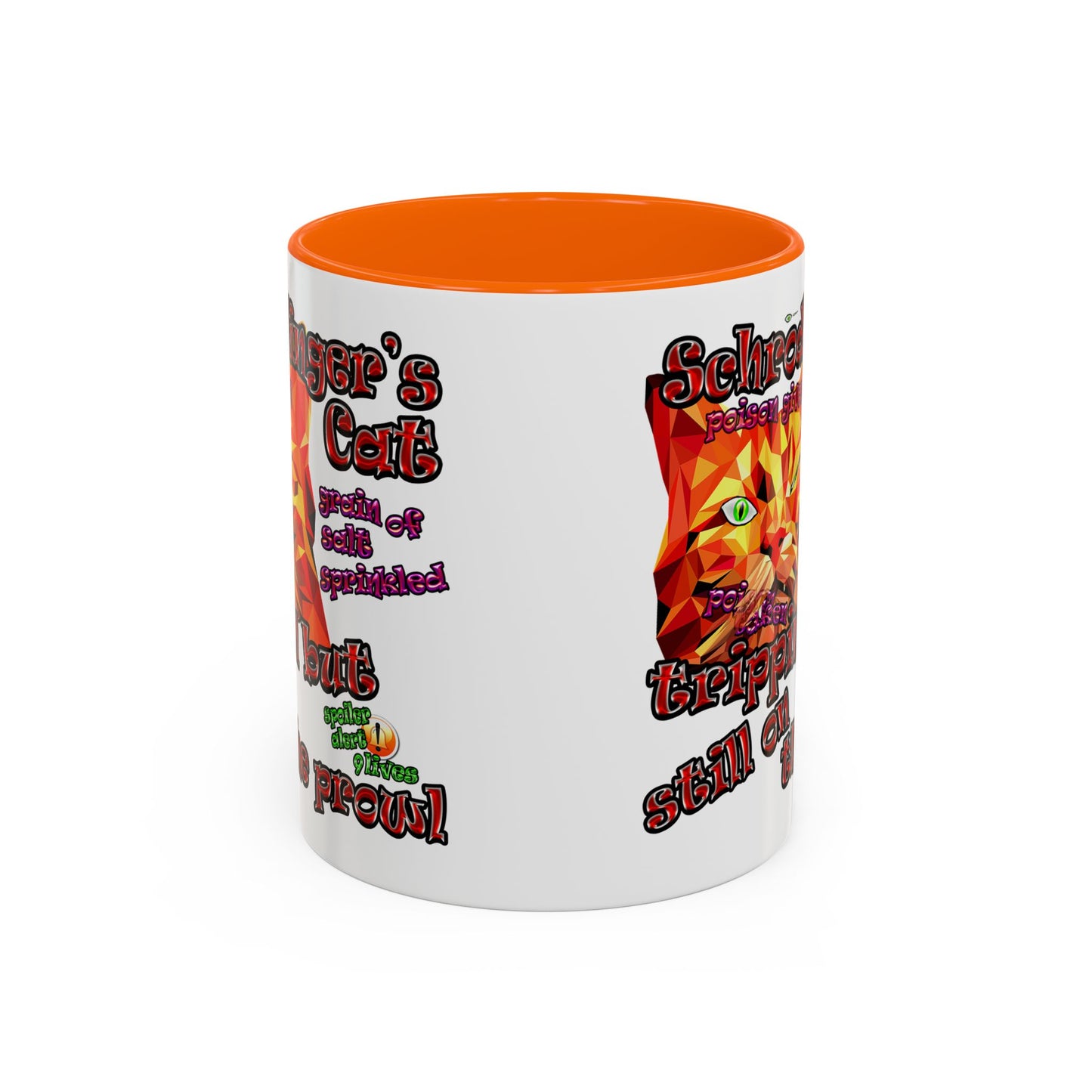 schrodinger's cat - Accent Mug (white)