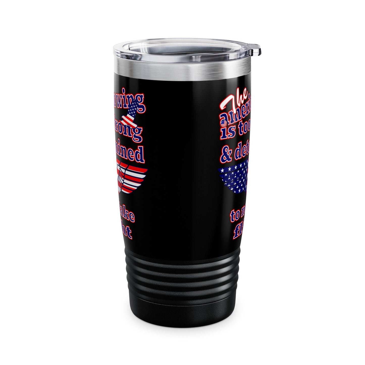 american wing - Ringneck Tumbler, 20oz (black)