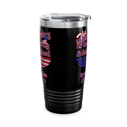 american wing - Ringneck Tumbler, 20oz (black)