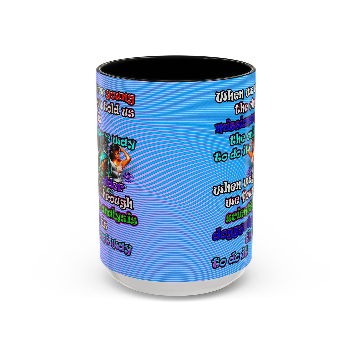 doggystyle - Accent Mug (light blue-purple wave)