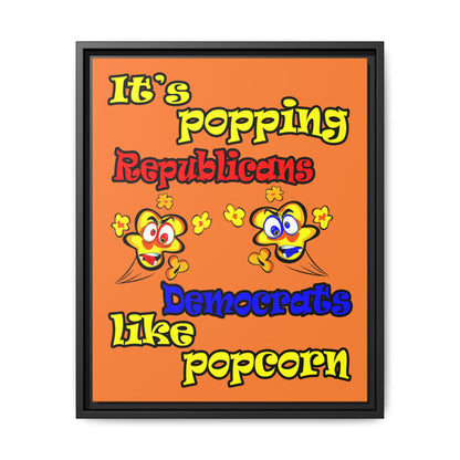 popping like popcorn - framed canvas art (crusta)