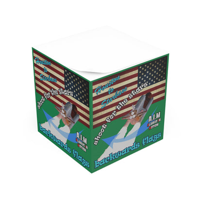 shoot for the stars - note cube (dark green)
