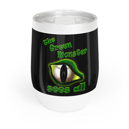 green monster - Chill Wine Tumbler (black)