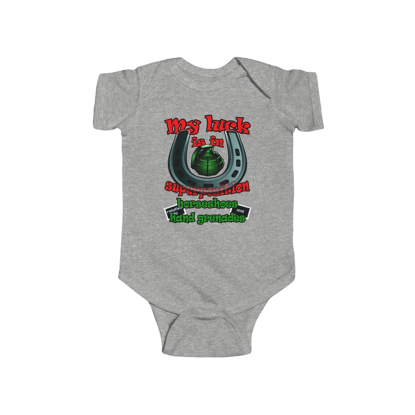 my luck - Infant Fine Jersey Bodysuit