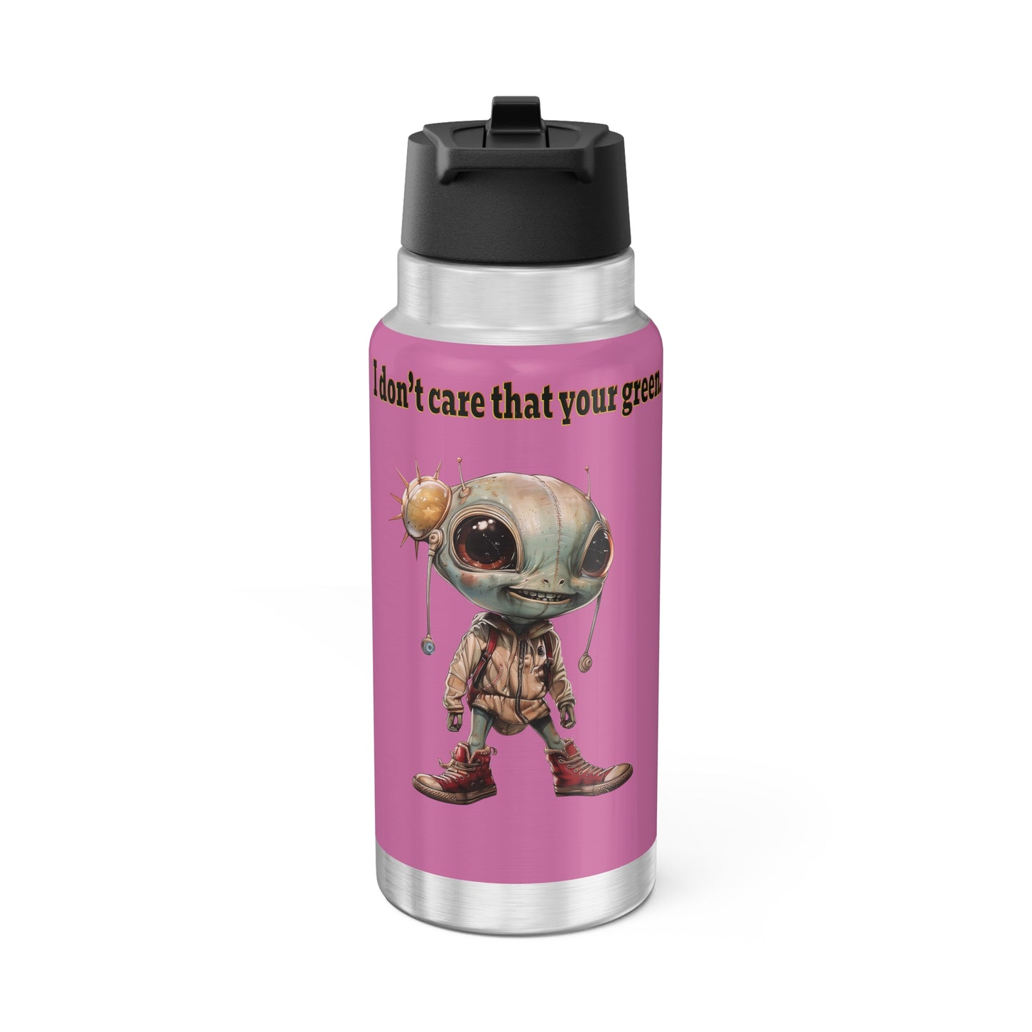 I don't care that your grey - Gator Tumbler, 32oz (light pink)