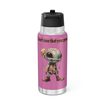 I don't care that your grey - Gator Tumbler, 32oz (light pink)