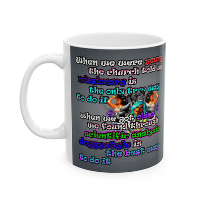 doggystyle - White Mug (grey-light grey)