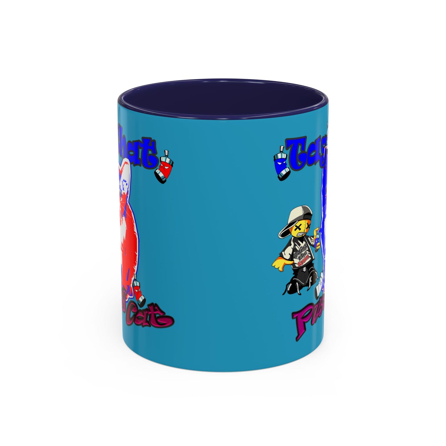 tag that - Accent Mug (turquoise)