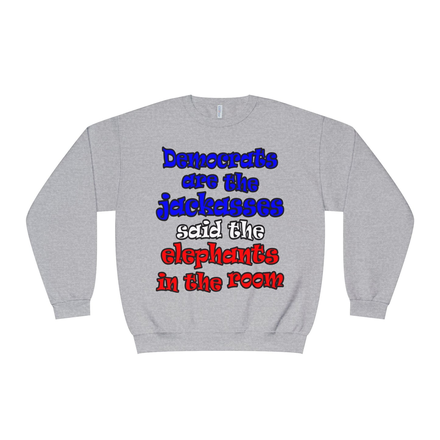 donkeys and elephants - Unisex NuBlend® Crewneck Sweatshirt