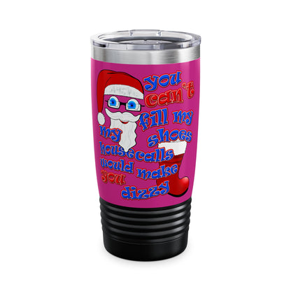 santa's shoes - Ringneck Tumbler, 20oz (pink)