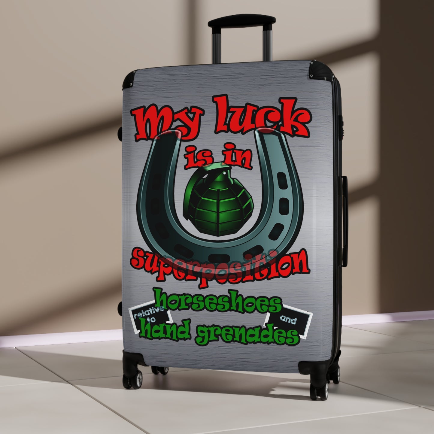 my luck - Suitcase (brushed nickel)