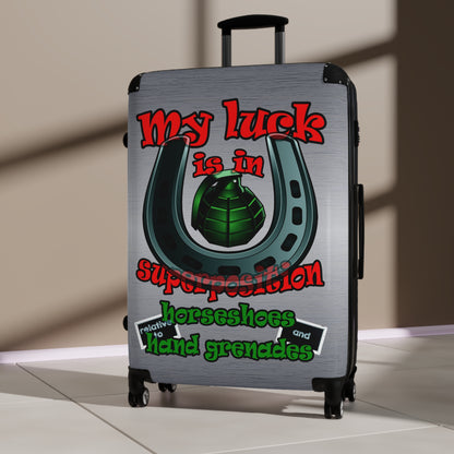 my luck - Suitcase (brushed nickel)