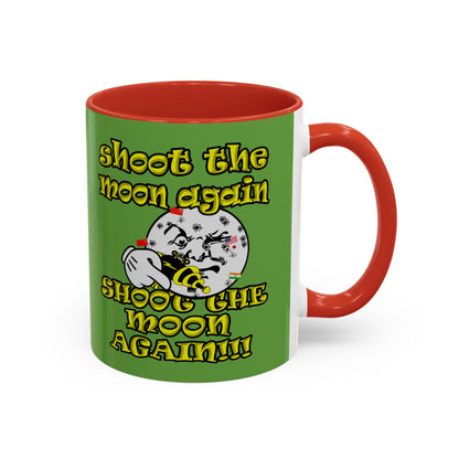 shoot the moon again - Accent Mug (green)