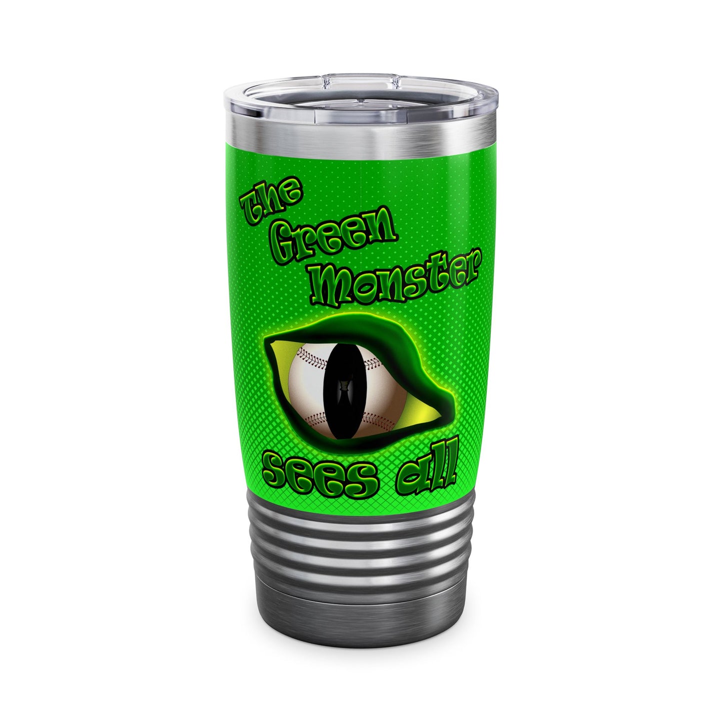 green monster - Ringneck Tumbler, 20oz (logo green)