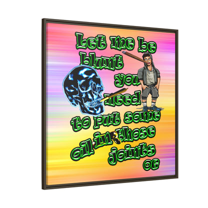 og - framed canvas art (color blur)