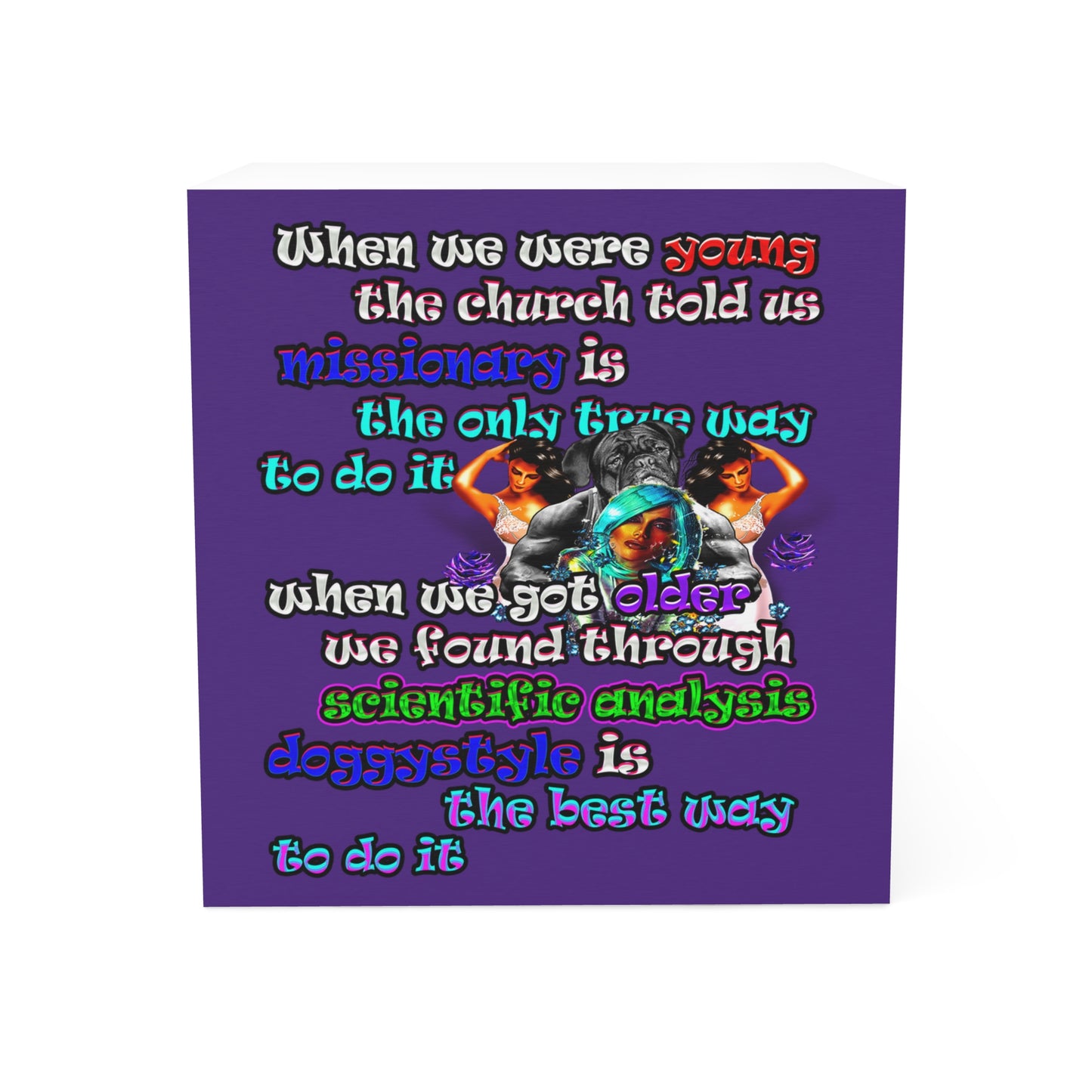 doggystyle - note cube (purple)