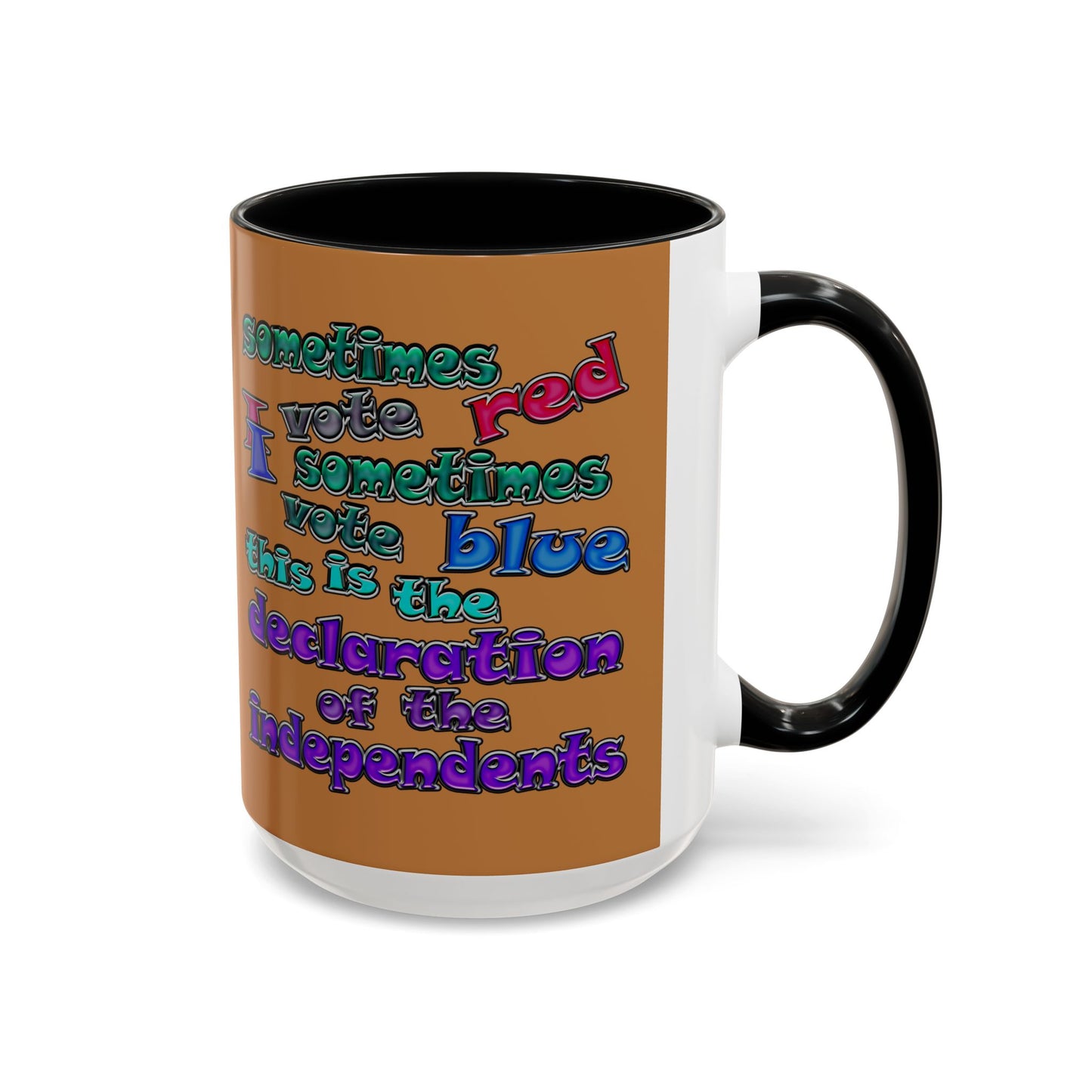 declaration of the independents - Accent Mug (light brown)