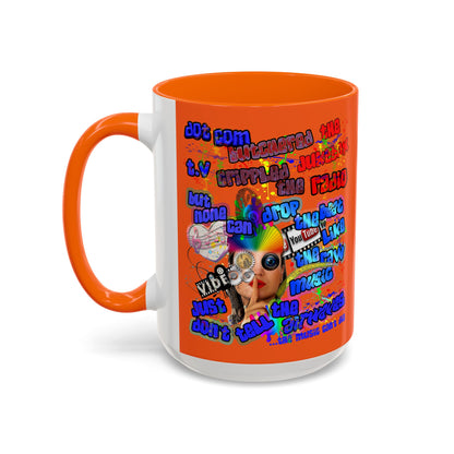 drop the beat - Accent Mug (orange)