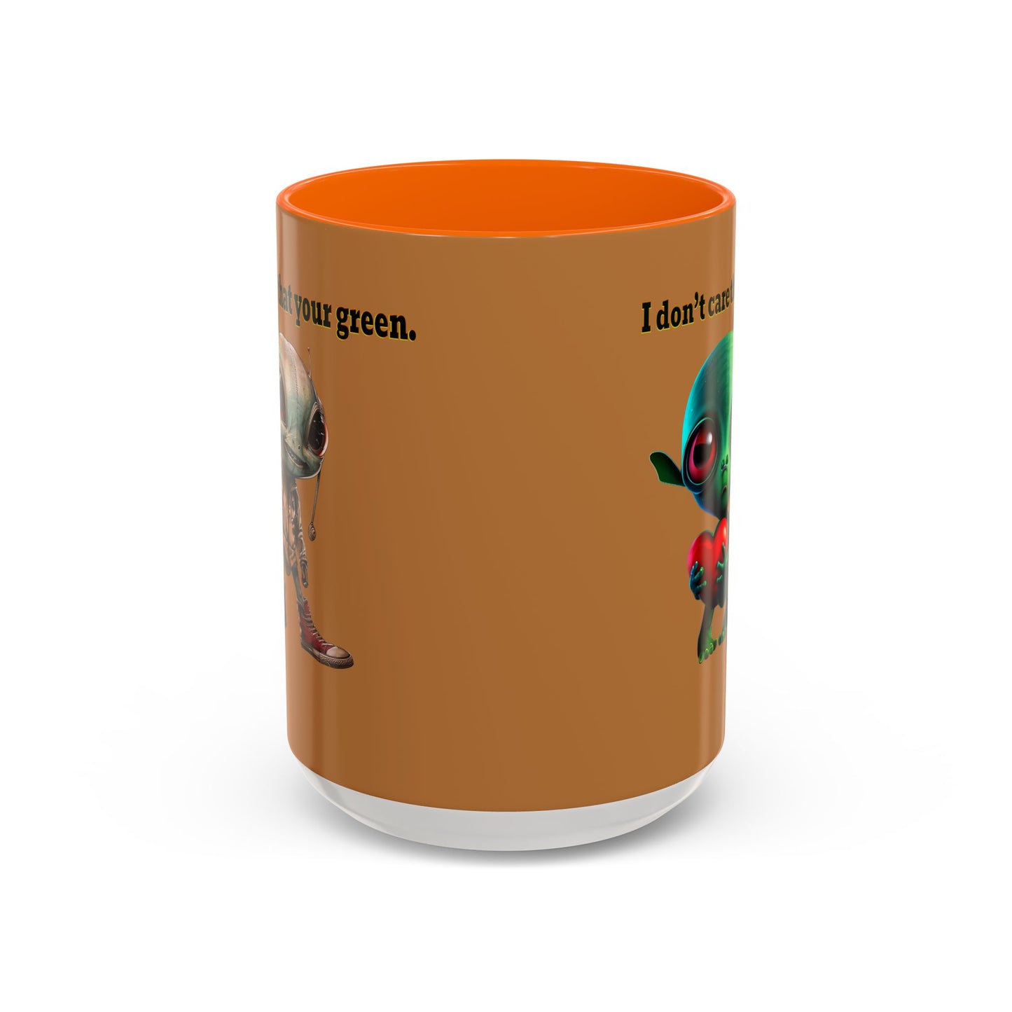 I don't care that your grey - Accent Mug (light brown)
