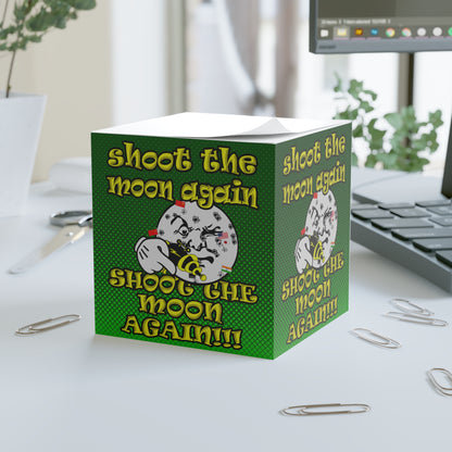 shoot the moon again - note cube (logo green)