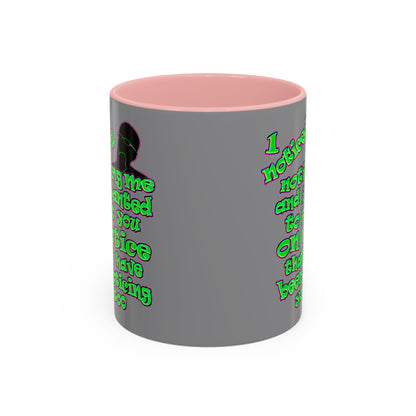 noticed you noticing - Accent Mug (grey)