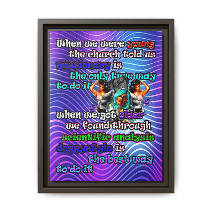 doggystyle - framed canvas art (purple wave)