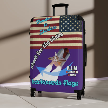 shoot for the stars - Suitcase (purple)