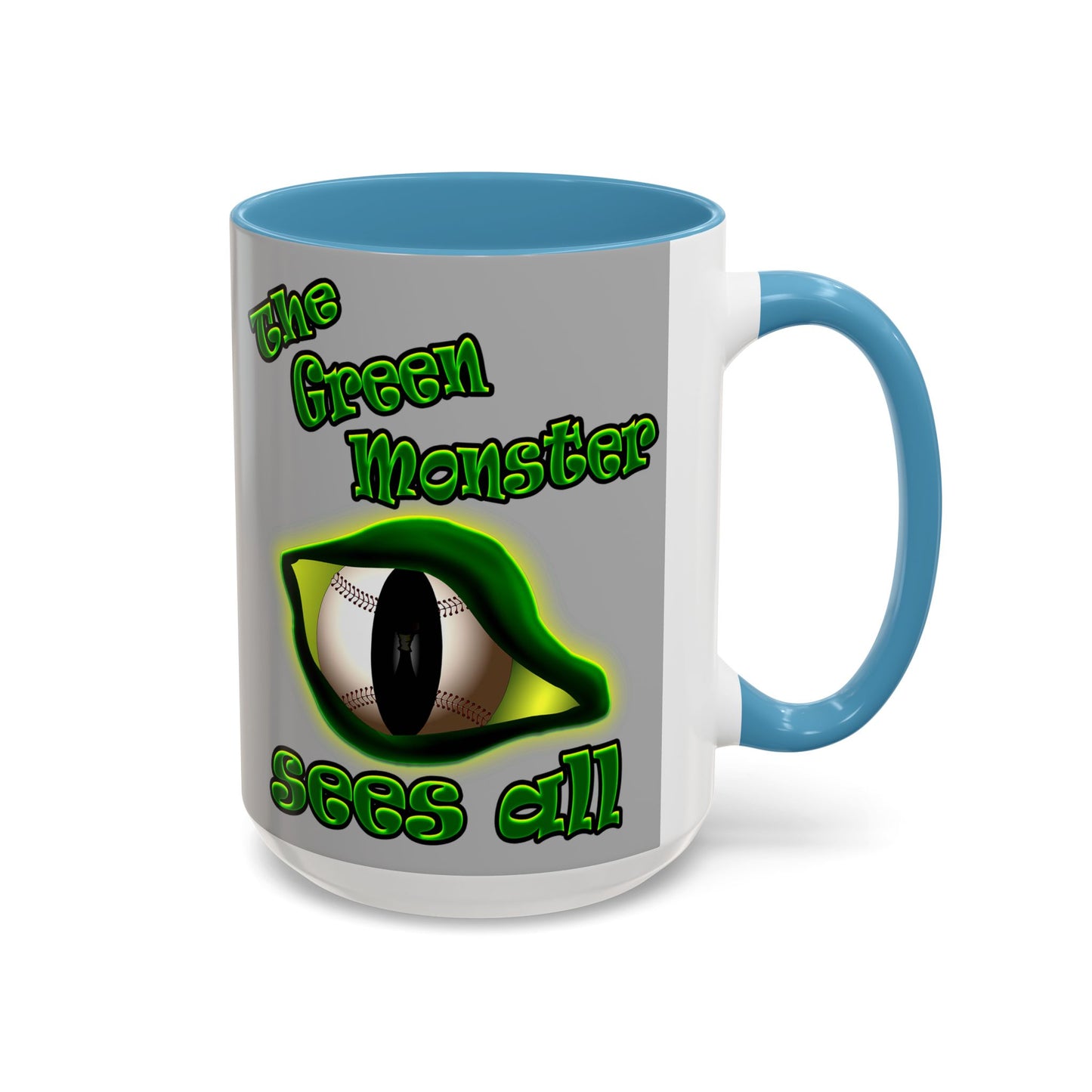 green monster - Accent Mug (light grey)