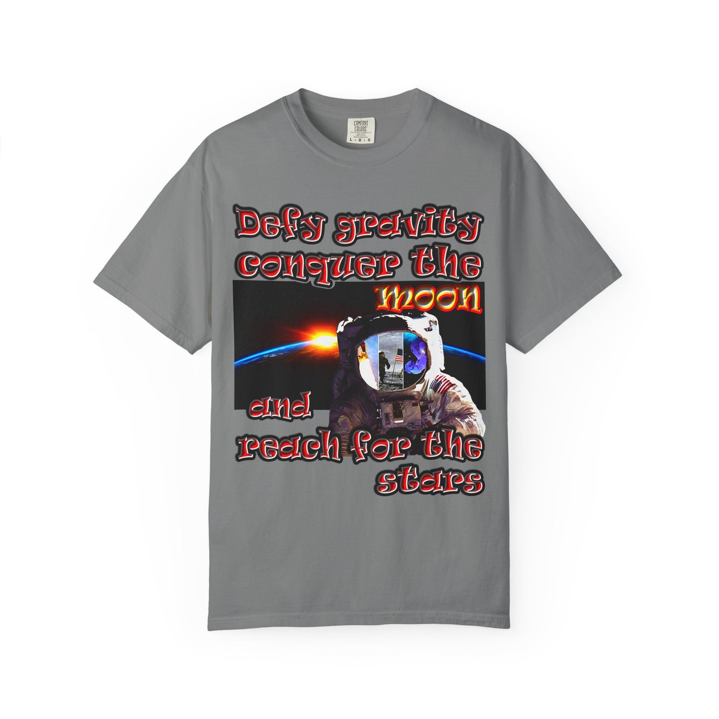defy conquer reach - Unisex Garment-Dyed T-shirt