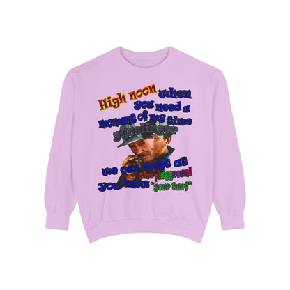 high noon - Unisex Garment-Dyed Sweatshirt
