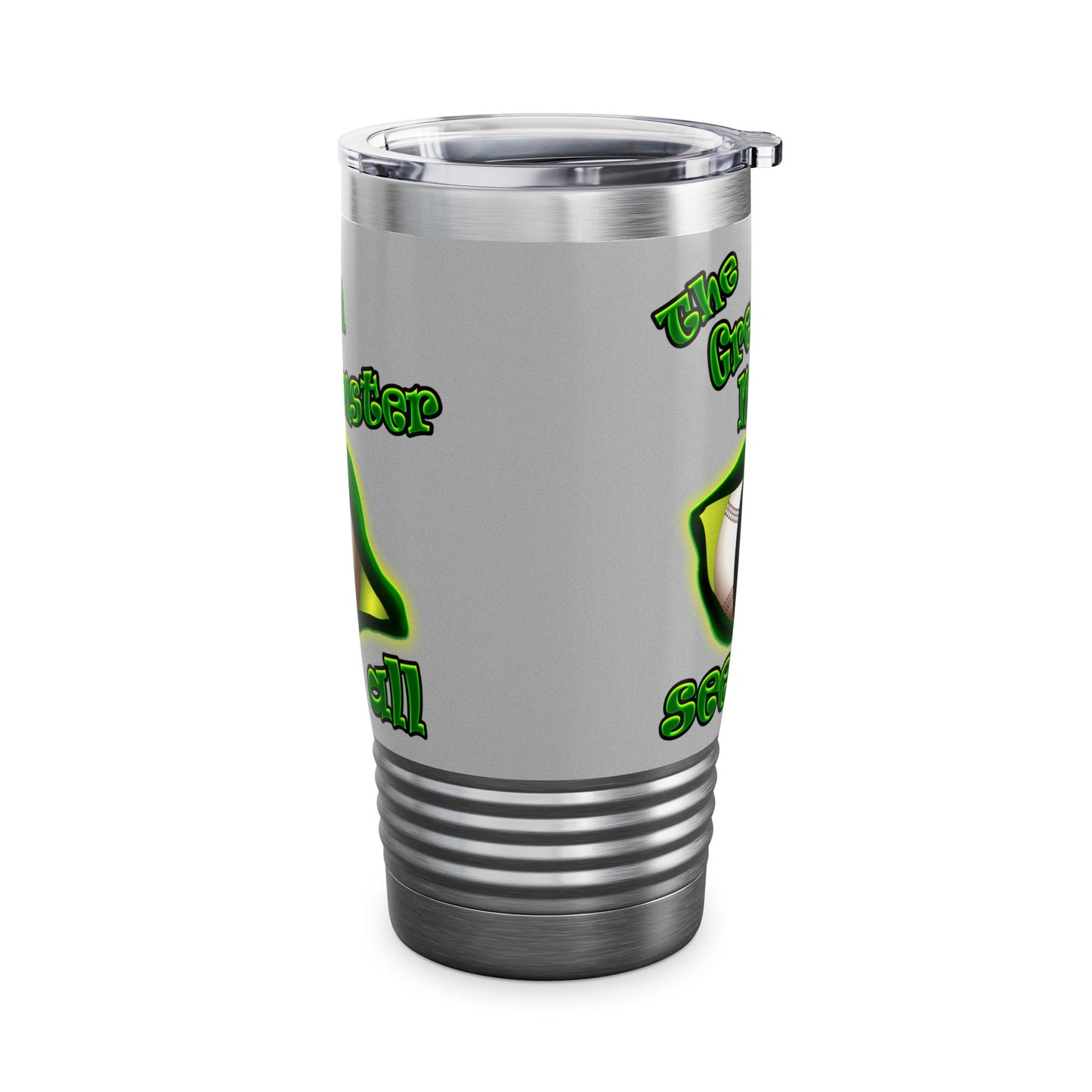 green monster - Ringneck Tumbler, 20oz (light grey)